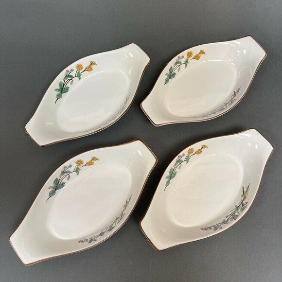 Woodhill Citation Au Gratin Augratin Bakeware Floral 8 1/2" Lot of 4 - Picture 3 of 6